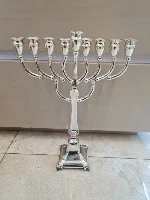 חנוכיה פריז קשת -מכסף טהור  - s