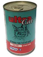 שימורים לחתול אולטרא קט בטעמים 400 גרם