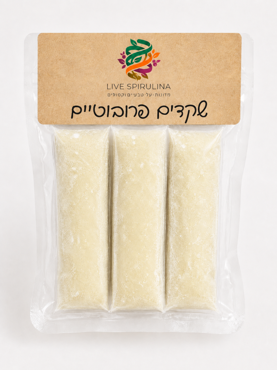 שקדים פרוביוטי - אריזה של 12 כוסיות קפואות (כ- 240 גרם)