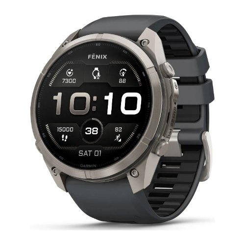 שעון חכם גרמין פניקס 9 Garmin Fenix 9 Pro 51mm Titanium – Graphite/Black Silicone