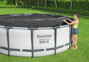 בריכת אולטרה עגולה אפורה 427X107 סמ MAX 56950 מבית BESTWAY