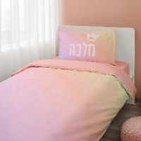 סט מצעים למיטת יחיד 100% כותנה -  דגם מלכה