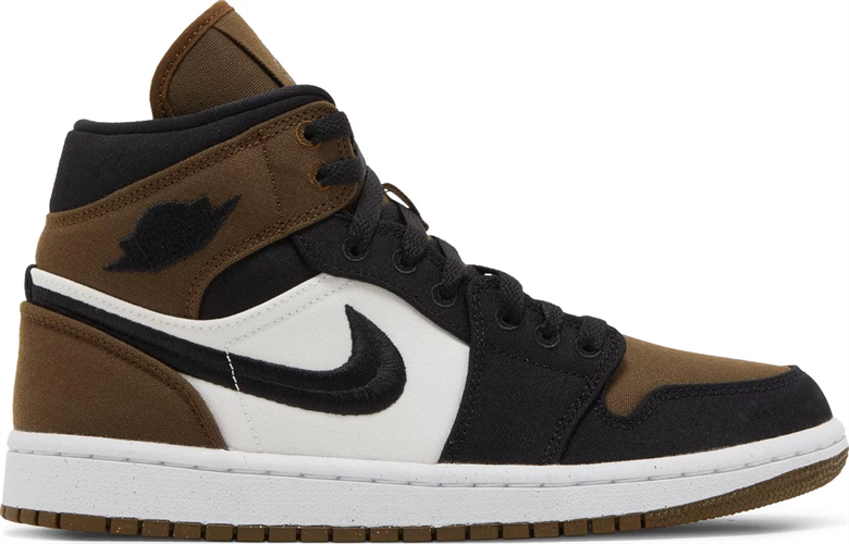 Wmns Air Jordan 1 Mid SE Olive Toe