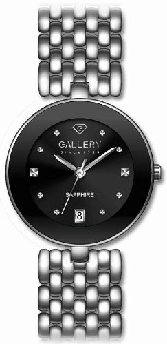 שעון גלרי שחור לאישה 17534-2