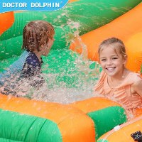 מתנפח מים עם מגלשה דו-מסלולית W73028 מבית Doctor Dolphin