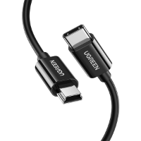 כבל  UGREEN USB Type C to Mini USB B Cable BlacK 1M