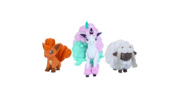 סט פסלוני פוקימון – Wooloo, Vulpix, Galarian Ponyta