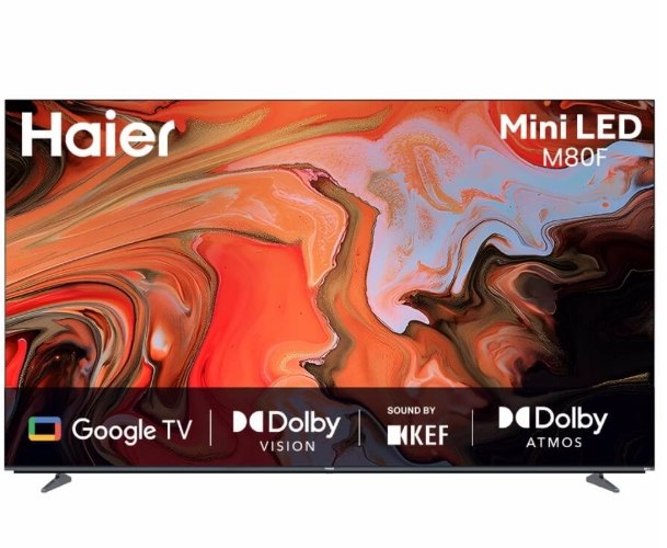 טלוויזיה חכמה "65 Google TV QD-Mini LED 4K HDR דגם Haier H65M80FUX האייר