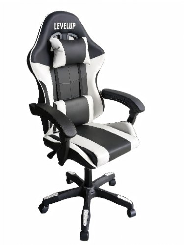 כיסא גיימינג בצבע לבן 7008W מבית LEVEL UP