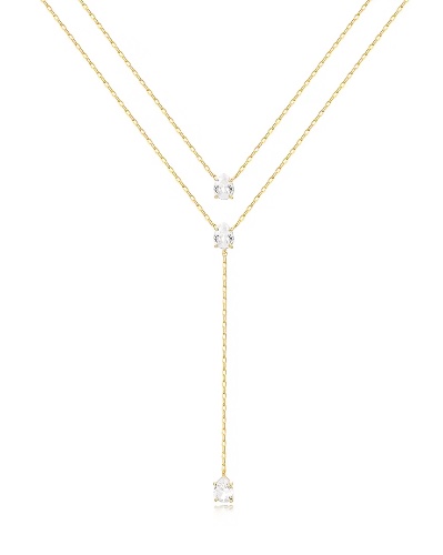 Dream Necklace Gold Clear