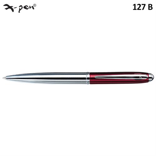 עט קלאסיק מאצ'ו כסף/בורדו  X-Pen CLAS MEZZO דגם XP-127