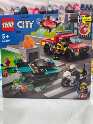 Lego city כיבוי אש ומרדף משטרתי