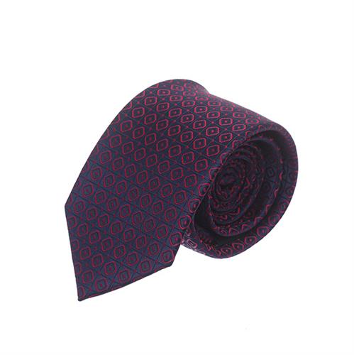 עניבה מעוינים כחול אדום