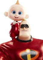 בובה משפחת סופר-על 2 מר סופר-על וג'ק-ג'ק Disney Pixar Incredibles 2: Mr. Incredible & Jack-Jack