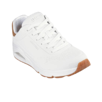 SKECHERS סניקרס גברים סקצ'רס צבע לבן סוליית דבש | Uno - Suited On Air