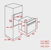 תנור בנוי פירוליטי + הידרו-קלין דגם HLC860P תקה Teka