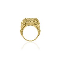 טבעת זהב הרקולס|טבעת זהב לגבר אבן ספיר