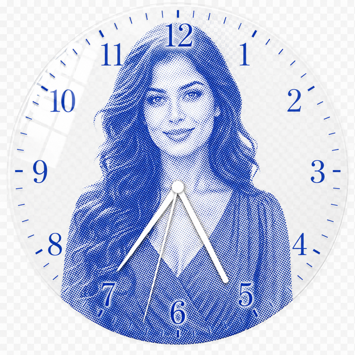 שעון קיר עגול תמונת עיתון  – קוטר 33 ס"מ