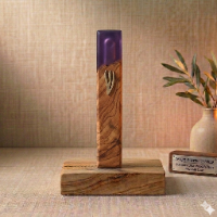 בית מזוזה סגול בגודל 15 ס"מ