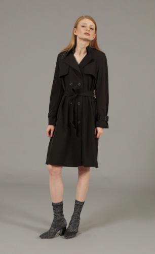 Black trench coat