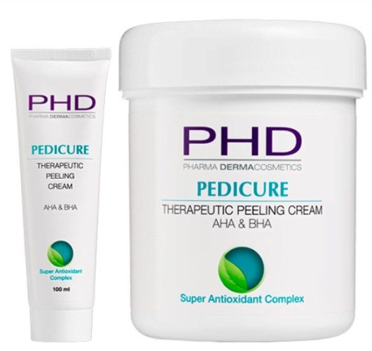 קרם פילינג טיפולי לכף הרגל PHD- Pedicure therapeutic peeling cream  AHA&BHA