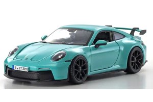 דגם מכונית בוראגו פורשה ירוק מנטה Bburago Porsche 911 GT3