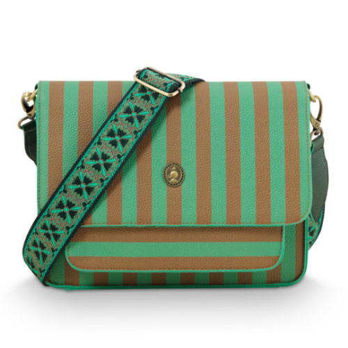 Cross Body דגם FENNA פסים בינוני מידות 25X7X20 ס"מ של חברת PIP STUDIO