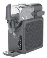 מכונת ברד Mira MS880 – מבט קדמי-צידי על מכונה אפורה עם מיכל שקוף ופאנל דיגיטלי.