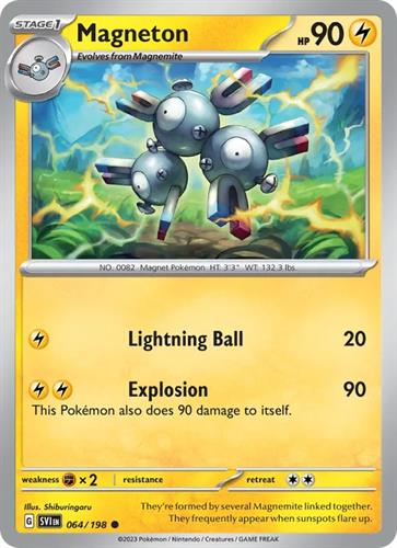 קלף בודד single פוקימון - magneton - Scarlet & Violet - 064/198