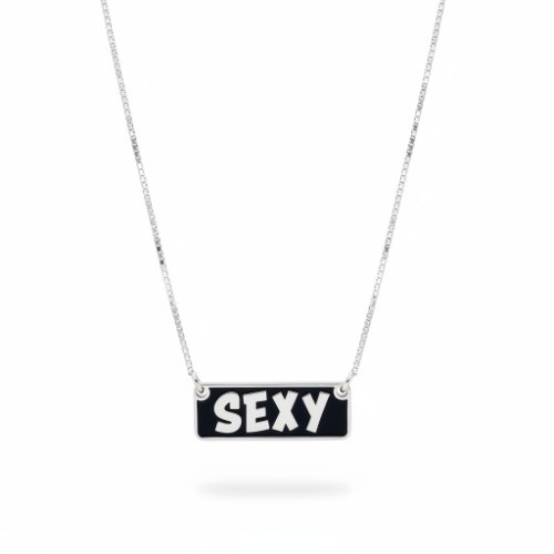שרשרת SEXY מלבנית