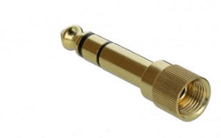 כבל מאריך אודיו Delock Extension Stereo Jack Cable 3.5 mm 3 pin with screw adapter 6.35 mm 1 m