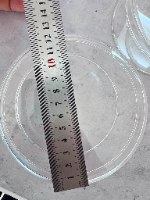 12 קריסטל עגול קוטר 12 גובה 5.5 ס"מ