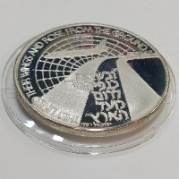 התעופה- שנת 1986, מדליה כסף/935, 37 מ"מ,26 גרם