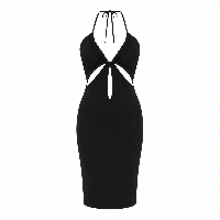 CUT OUT DRESS- BLACK