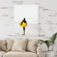 תמונת קנבס לאורך "Go Surf" |בודדת או לשילוב בקיר גלריה | תמונות לבית ולמשרד
