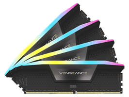 ז. לנייח CORSAIR VENGEANCE RGB 64GB 4x16GB DDR5 6200MHz C32