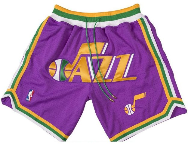 מכנסי NBA קצרים יוטה ג'אז JUST DON סגול