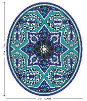 מדבקה לעיצוב מכסה האסלה – דגם כוכב המזרח - (231) של TIVA