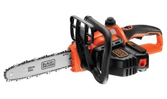 מסור גיזום נטען מבית Black+Decker GKC1825L20 – חיתוך מדויק של ענפים.