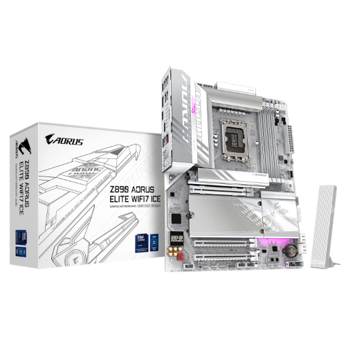 לוח לאינטל דור 15 Gigabyte Z890 AORUS ELITE WIFI7 ICE ATX LGA1851