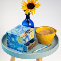 קוביית פתקיות מהודרת וינסנט ואן גוך Van Gogh
