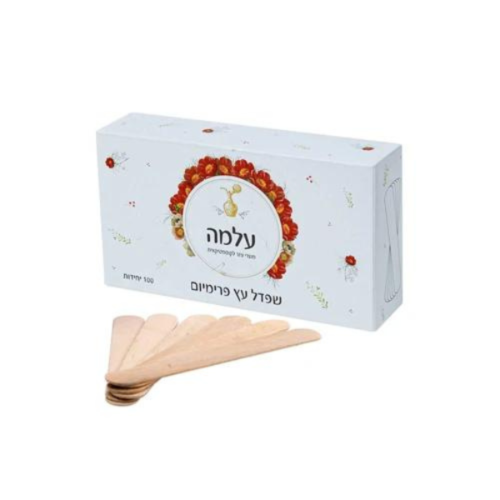 שפדל עץ רחב פרמיום 100 יח' עלמה