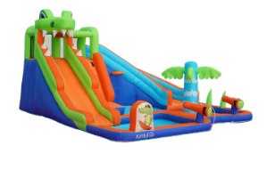 מתנפח מים עם שתי מגלשות תנין W83069 מבית Doctor Dolphin