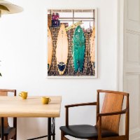 תמונת קנבס לאורך "Surfboard Fence" |בודדת או לשילוב בקיר גלריה | תמונות לבית ולמשרד