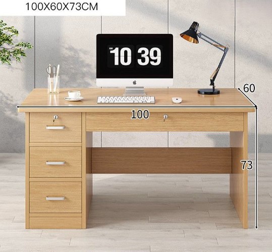 שולח מחשב כולל 4 מגירות ומנעול רוחב 1.00 מטר דגם גד