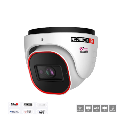 מצלמת כיפה Provision IP 5MP DOME DI-350IPSN-28 MVF V4