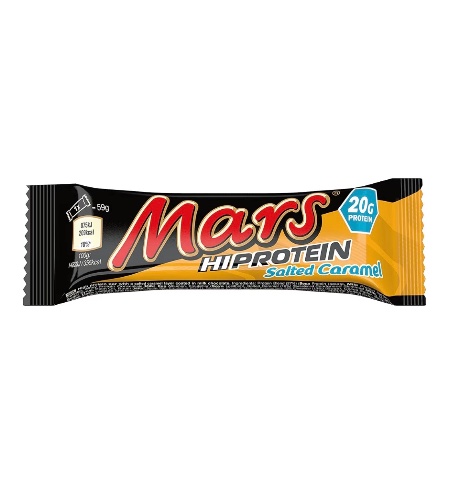 Mars Hi Protein Salted Caramel Bars|מארס שוקולד קרמל מלוח (12 יחידות במארז)
