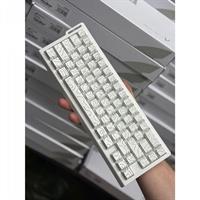 מקלדת גיימינג Attack Shark X68HE Side Printed לבן טופוגרפי - ללא חריטה בעברית