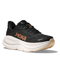 HOKA BONDI 9 נעלי ספורט לאישה בונדי 9 בצבע שחור/רוז גולד | הוקה נשים