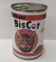 שימורים לחתול "ביסקט" - מבחר טעמים 415 גרם (4 יח')